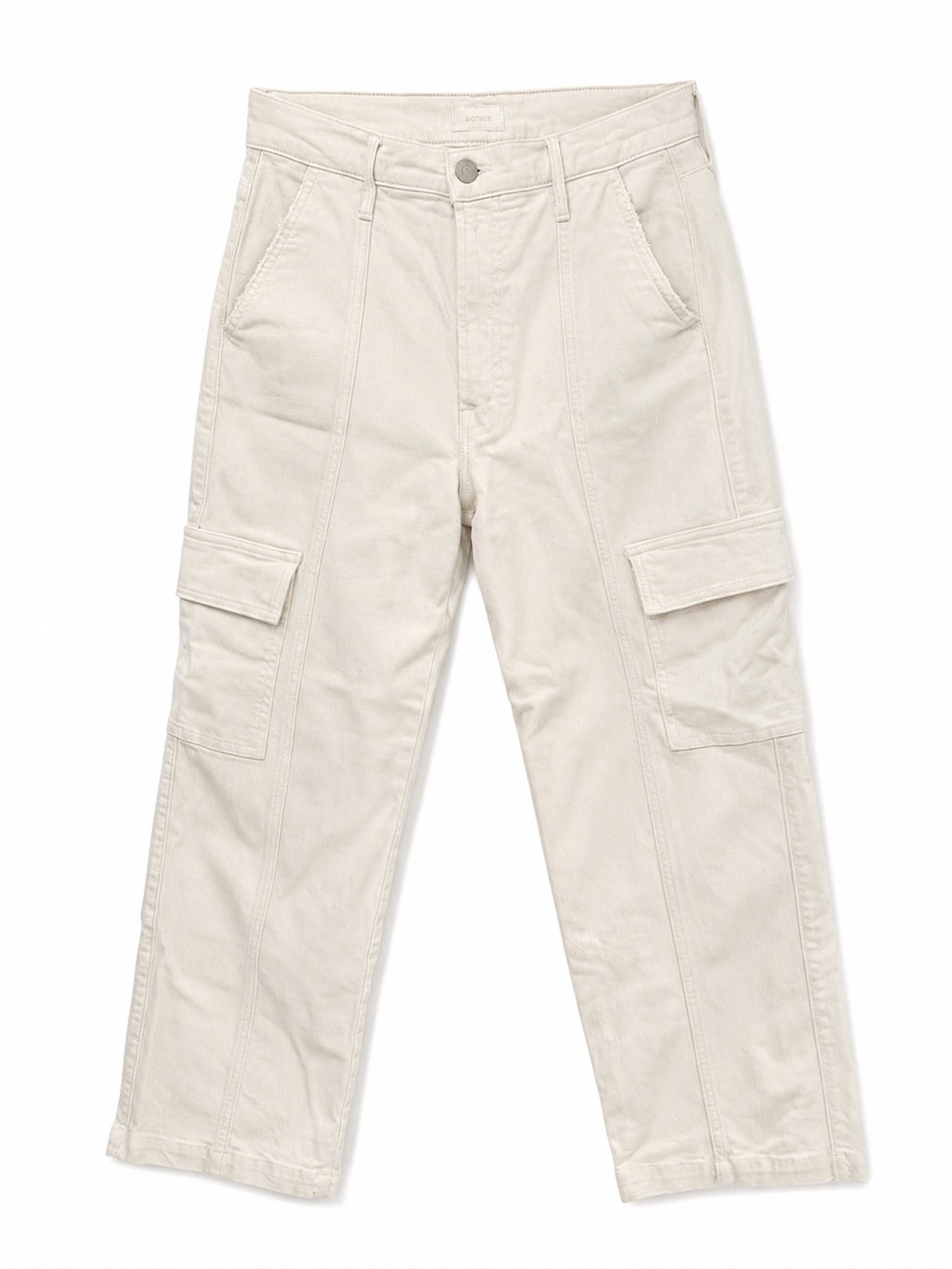 MOTHER Cream Cargo Jeans for Women